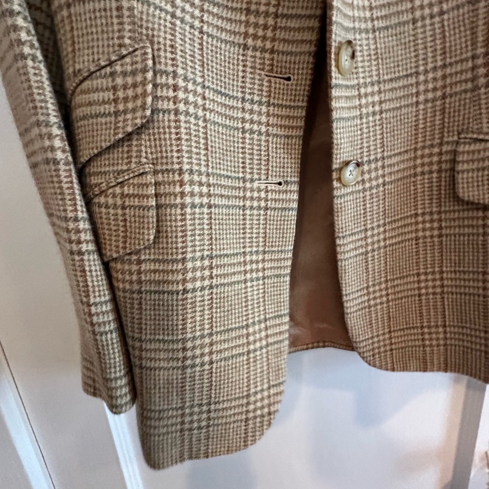 Ralph Lauren Houndstooth Wool Blazer